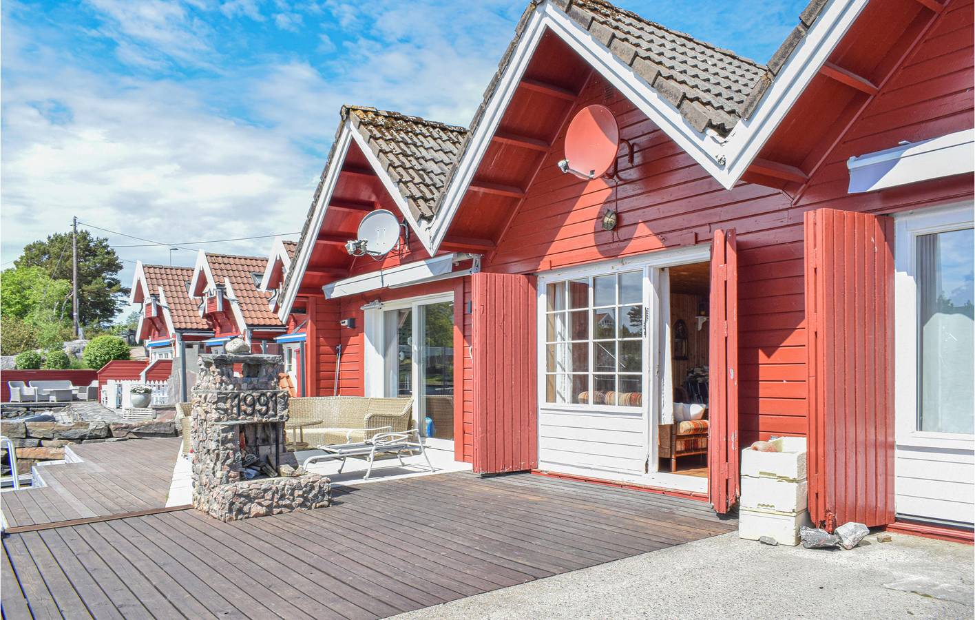 Vacation house for 6 people with terrace in Søgne