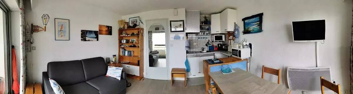 Ganzes Studio, Carnac - Kabinenstudio - 23m2 - Meerblick in Carnac Plage, Carnac