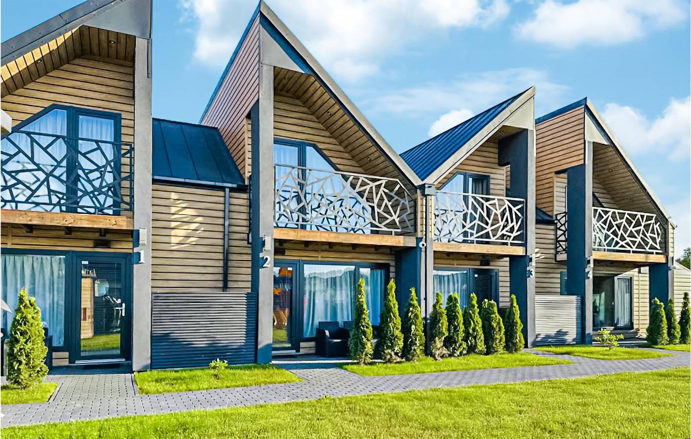 Ferienhaus für 6 Personen mit Terrasse in Sarbinowo, Powiat Koszaliński