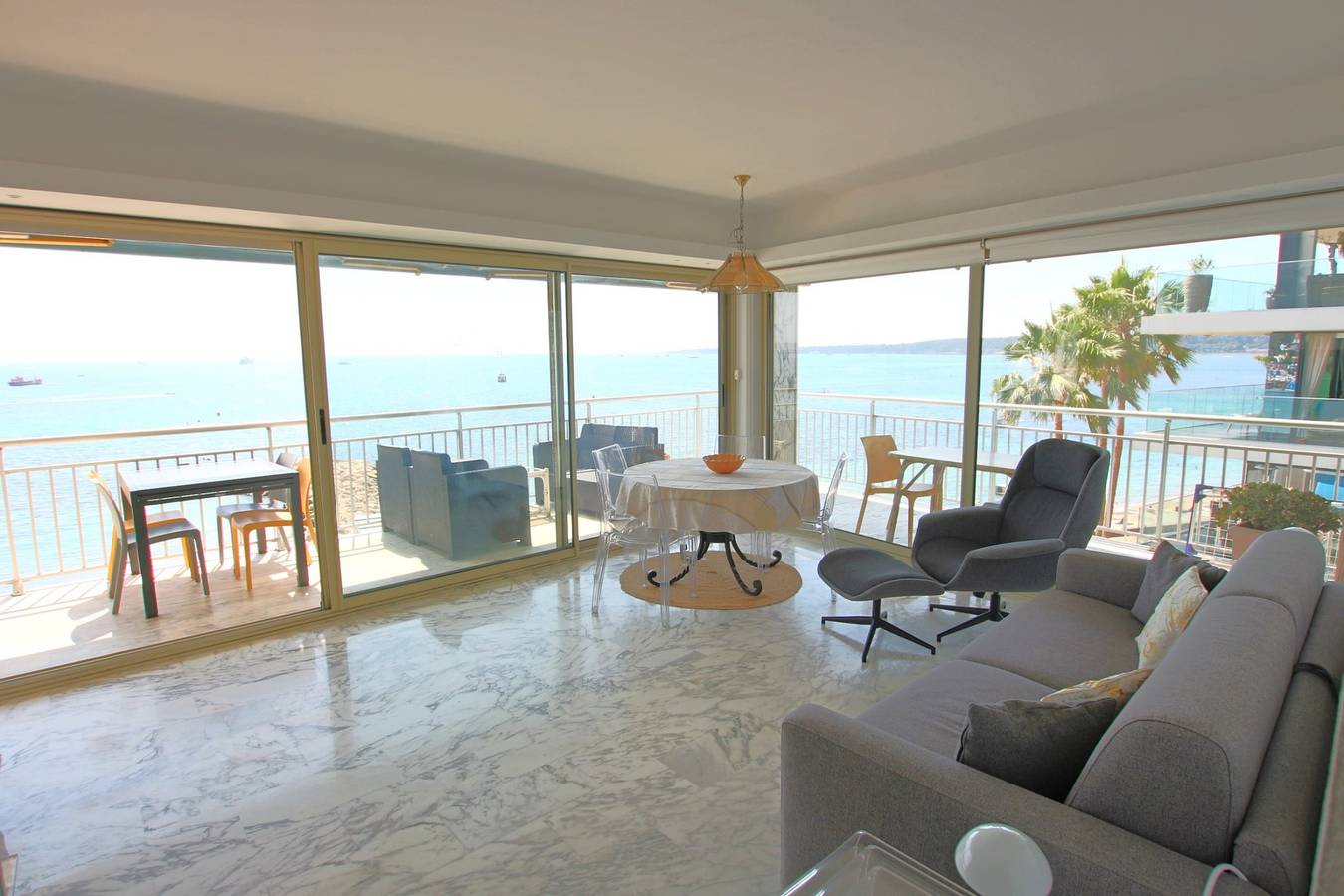 Hel lägenhet, Air conditioning apartment for up 4 people with amazing sea view in Cannes, Medelhavskusten (Frankrike)