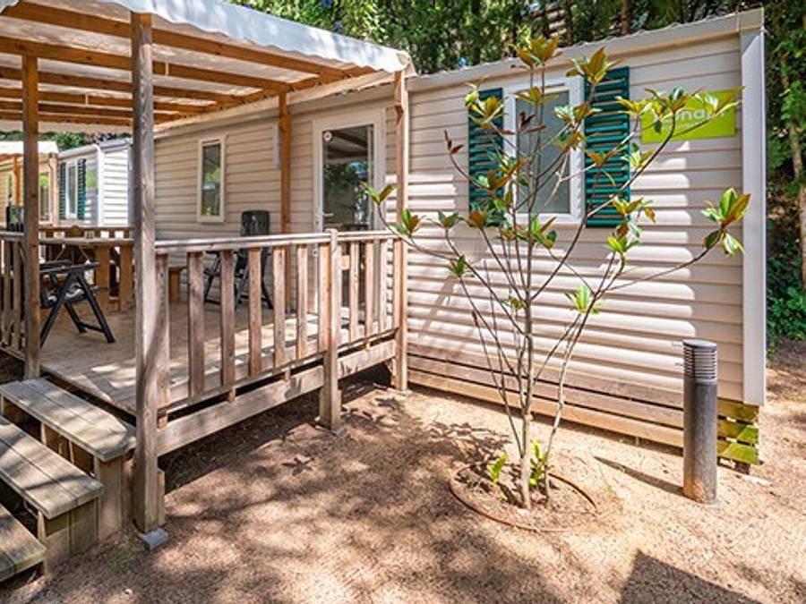 Camping Santa Elena Ciutat - Mobilheim 4 personen - Comfort Xl | 2 Schlafz. | 4 Pers. | Erhöhte Terrasse | Klimaanlage in Central Lloret de Mar, Lloret de Mar