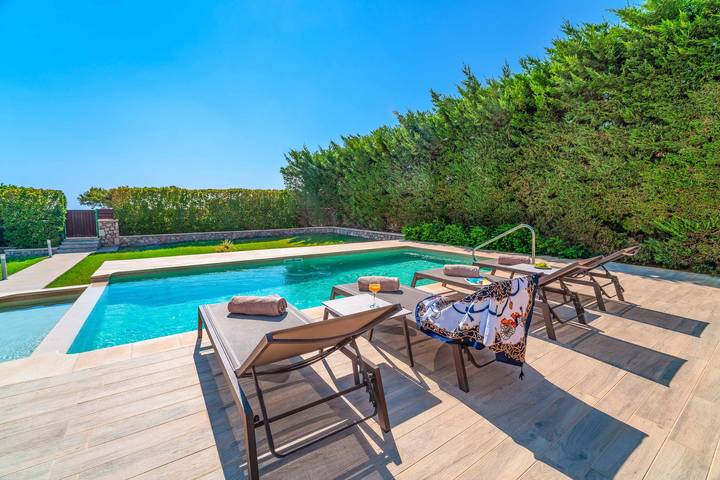 Ferienhaus für 4 Personen, mit Balkon und Terrasse