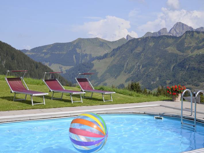 Ferienwohnung für 5 Personen, mit Terrasse und Pool sowie Sauna in Vorarlberg