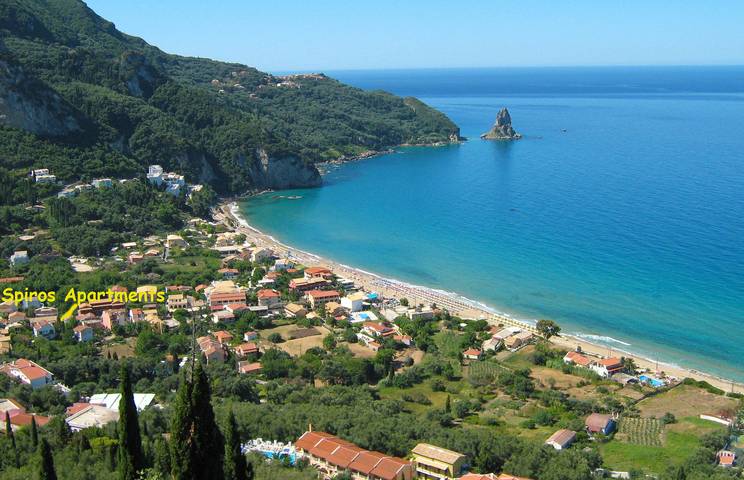 Gîte pour 3 personnes, avec Balcon/Terrasse ainsi que Jardin et Vue à Agios Gordios