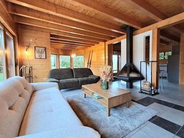 Location de vacances pour 8 personnes, avec vue ainsi que sauna et terrasse à Soultzmatt