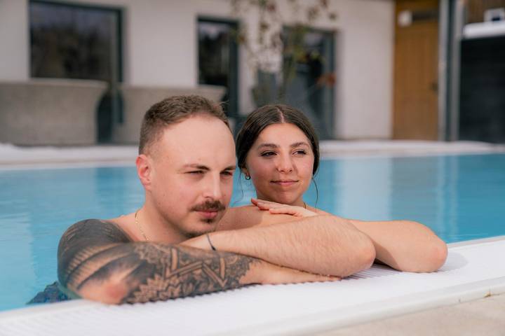 Hotel für 2 Personen, mit Balkon und Balkon/Terrasse sowie Terrasse und Whirlpool