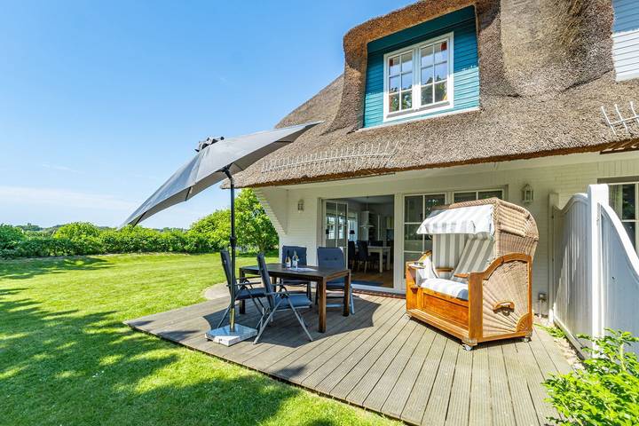 Ferienhaus für 4 Personen, mit Terrasse und Garten sowie Ausblick
