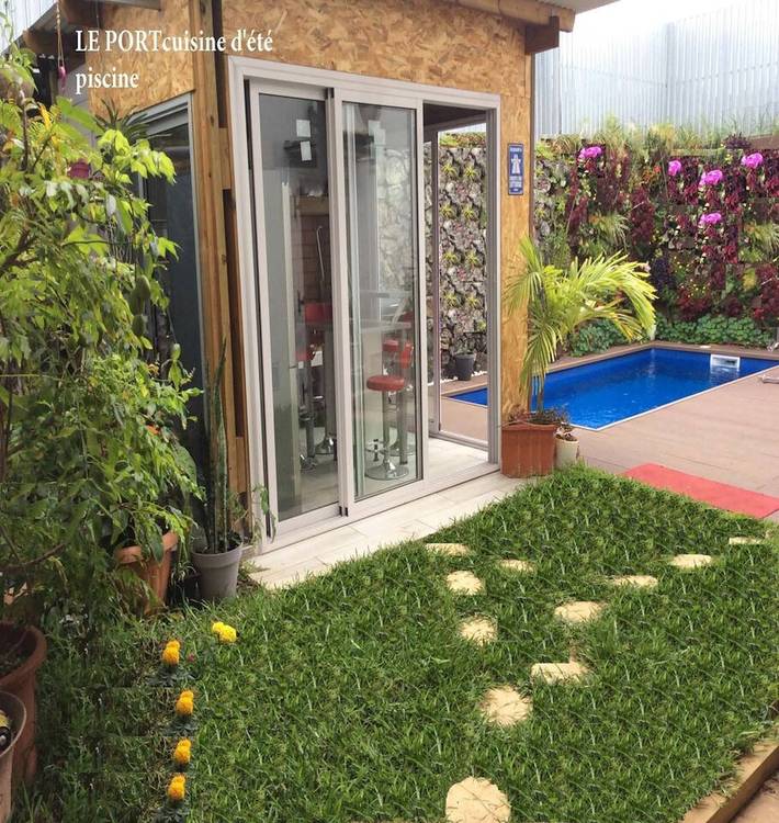 Studio entier, Charmant studio avec piscine à Le Port de 20 m² in Île de la Réunion