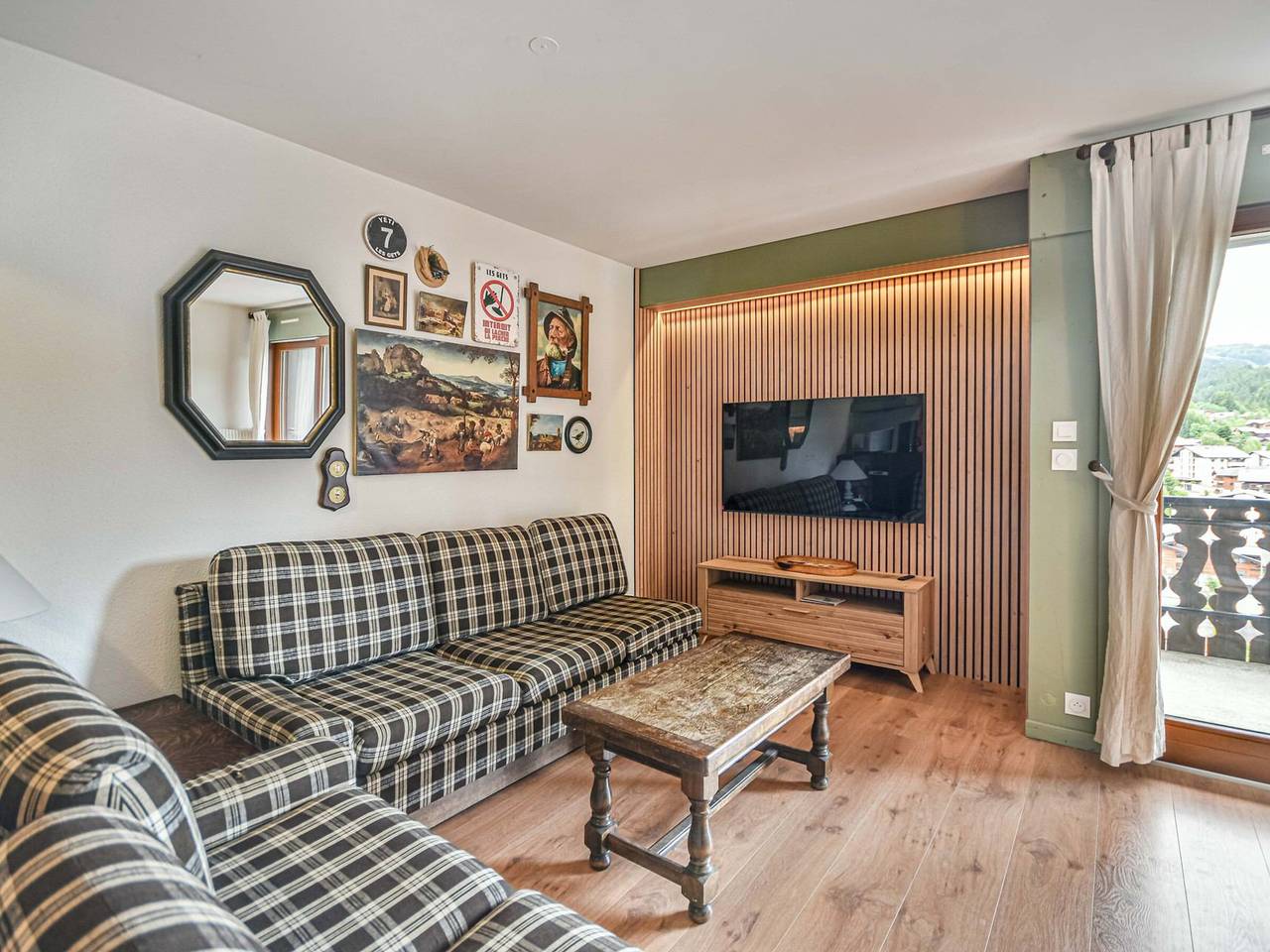 Apartamento entero, Dúplex T3 en Les Gets - 5 pers, vista panorámica, balcón, aparcamiento, Wifi in Les Gets, Les Portes du Soleil
