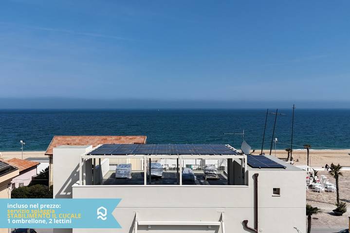 Appartement entier, Appartement de vacances pour 6 personnes avec balcon/terrasse in Marcelli, Numana