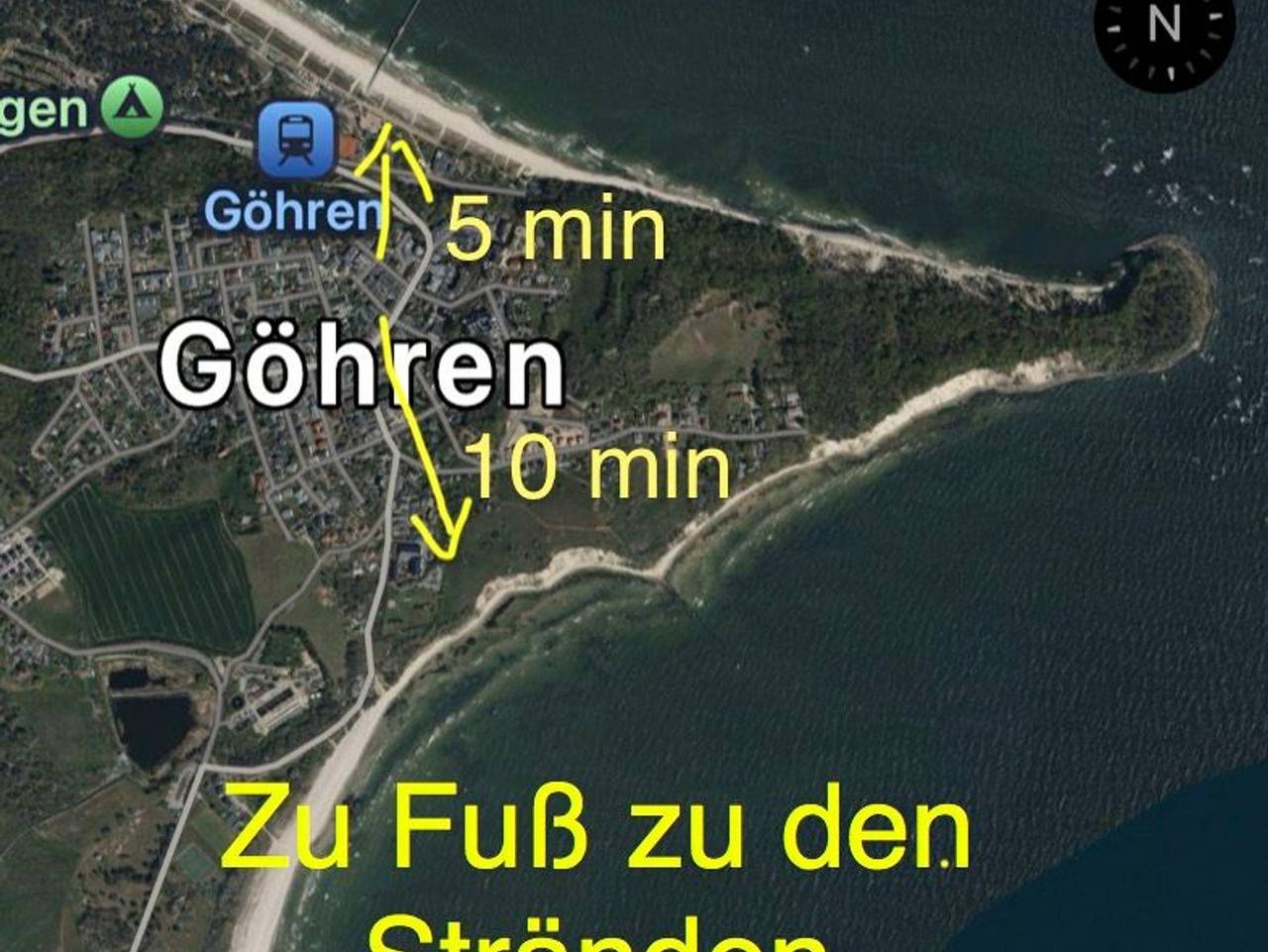 Ganze Ferienwohnung, Ostseebad Göhren Fewo 5 mit Südterrasse in Göhren, Rügen