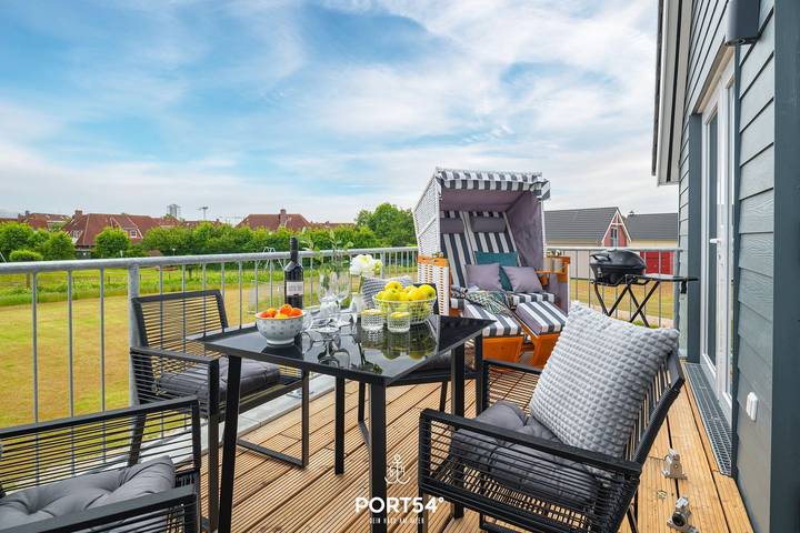 Ferienwohnung für 5 Personen, mit Balkon und Sauna sowie Ausblick, mit Haustier - 1