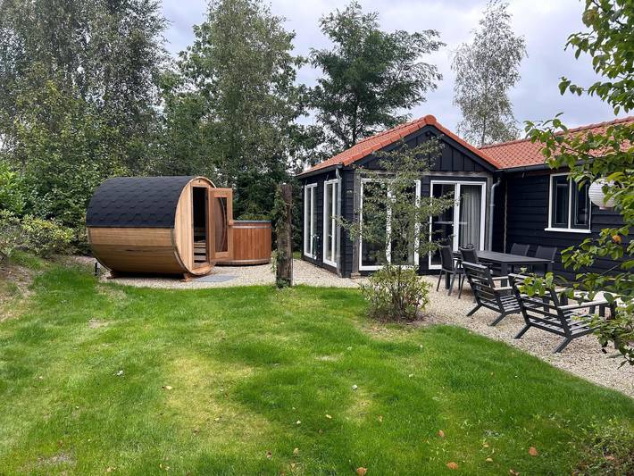 Lodge voor 3 personen, met sauna in Gelderland