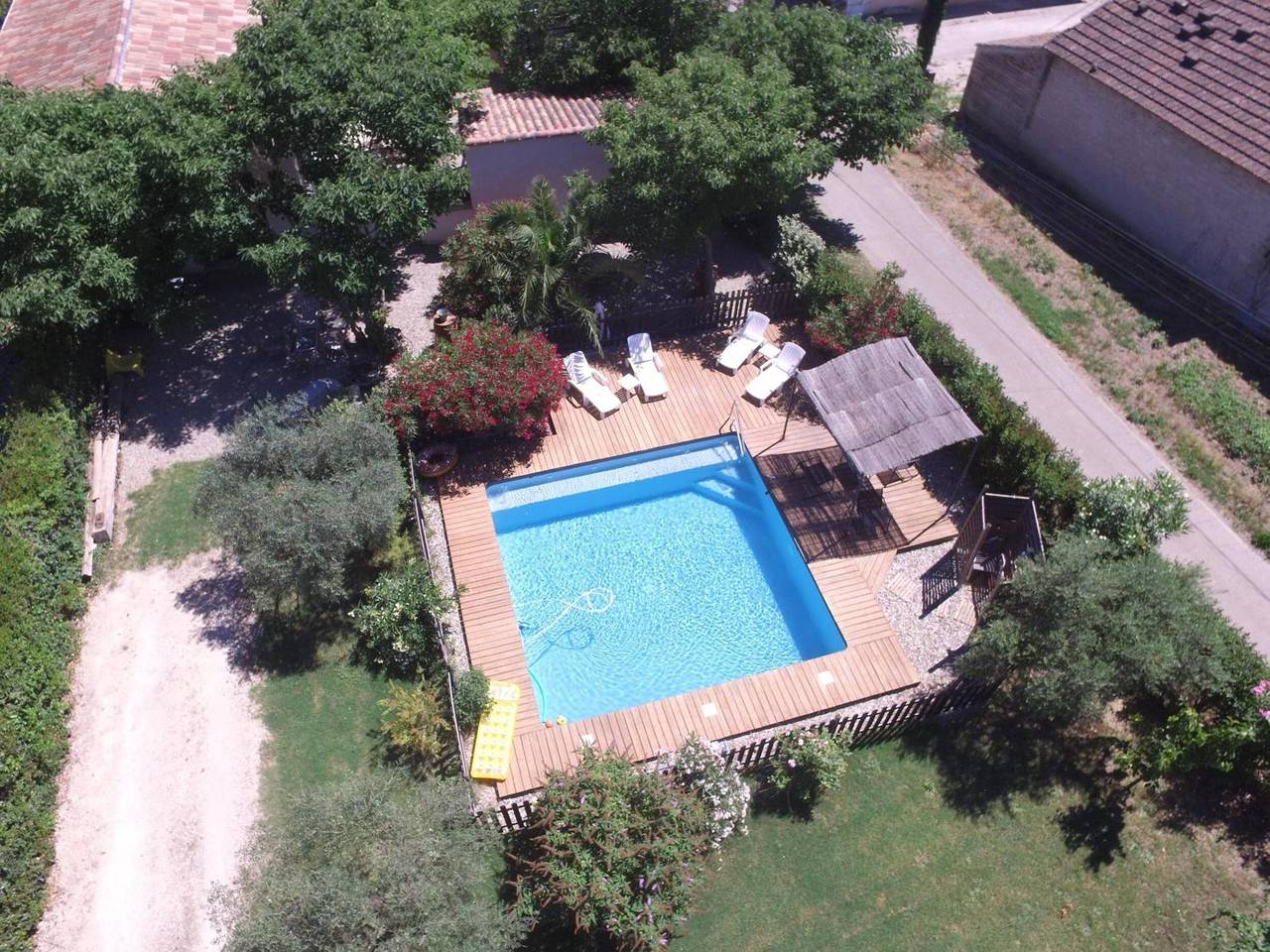 Ganze Wohnung, Cottage „Gîte Chez Augustine“ mit Wlan und Klimaanlage in Sarrians, Vaucluse