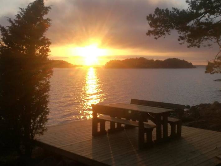 Chalet för 6 Personer, med Terass samt Trädgård och Bastu och Utsikt i Nådendal