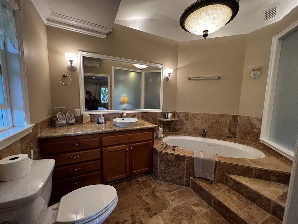 Parklike 4 bedroom Anthuriumhouse, 3+ acres, peaceful, gated, convenient in Hilo, South Hilo