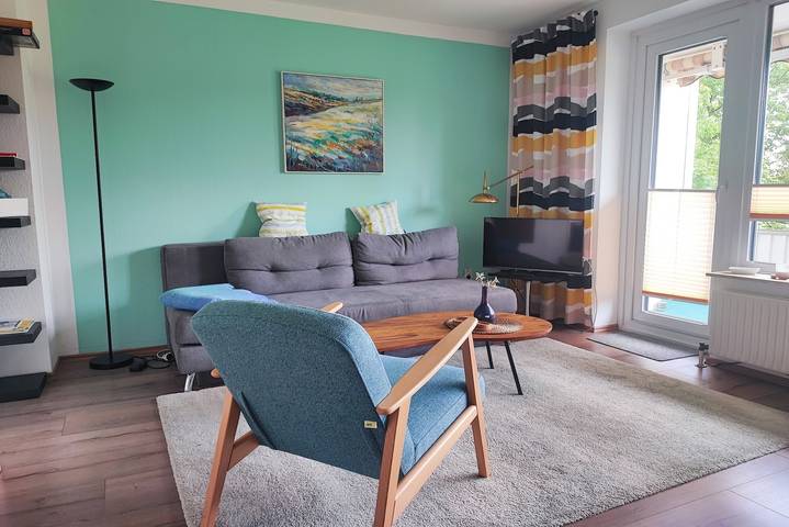 Hütte für 2 Personen, mit Balkon an der Ostsee