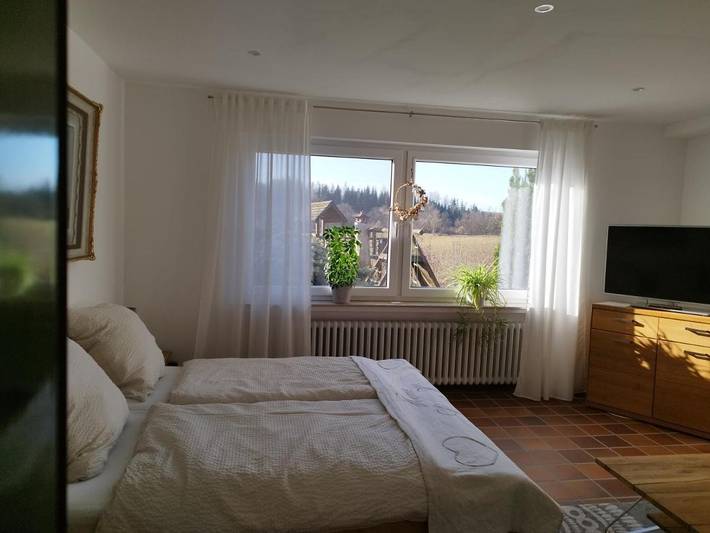 Ferienwohnung für 2 Personen, mit Terrasse und Ausblick in Kalletal