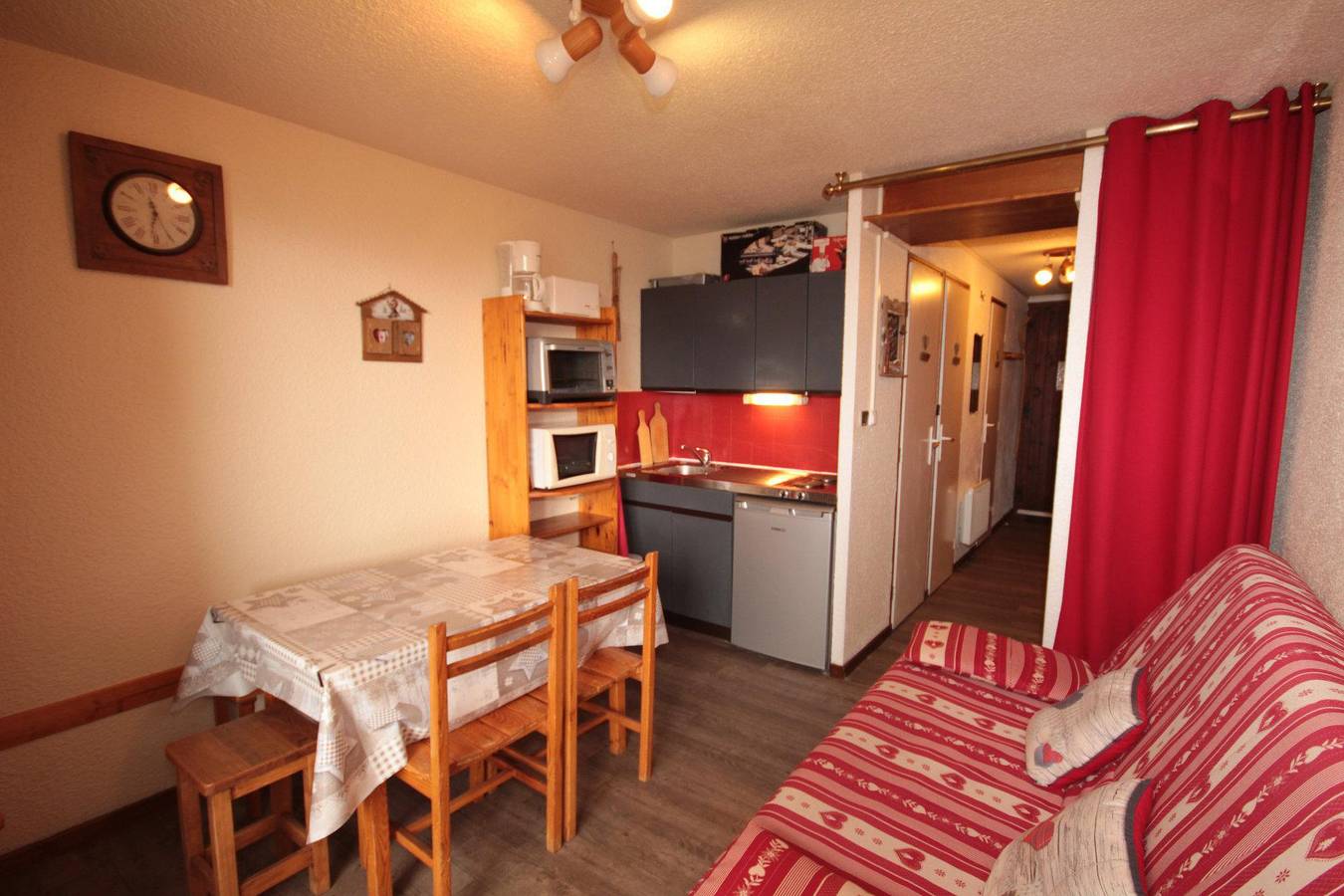 Estudio entero, Résidence Isabella F - Apartamento cabina para 4 personas (21) in Les Saisies, Albertville region