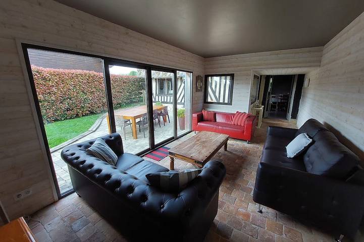 Gîte pour 14 personnes, avec piscine et jardin ainsi que terrasse et sauna à Fatouville-Grestain - 4