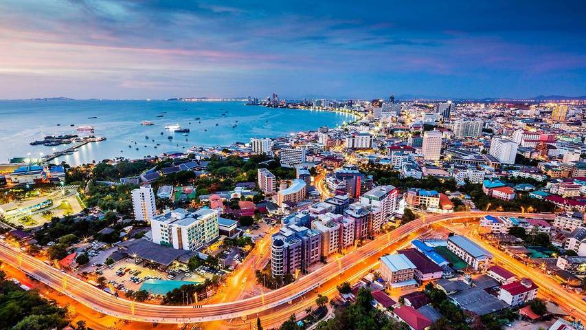 Holiday rental for 2 people, with garden and ocean view in Pattaya