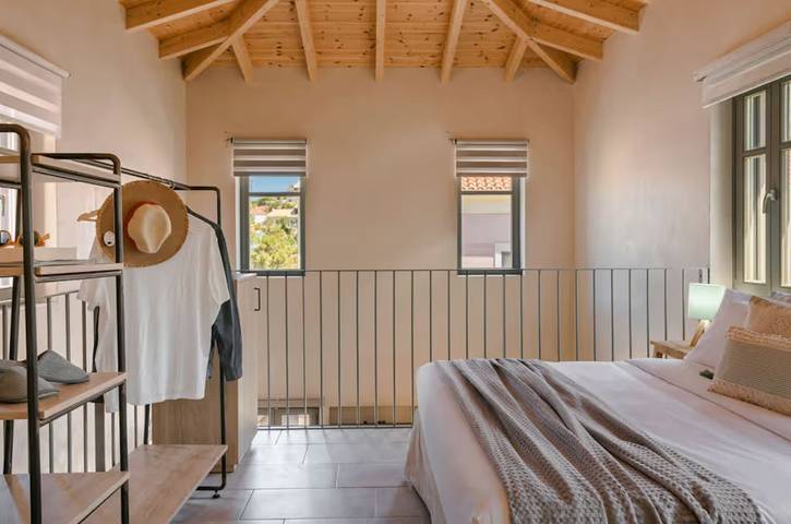 Location de vacances pour 3 personnes, avec Vue sur l’océan et Balcon ainsi que Terrasse et Jardin dans Άσος - 2
