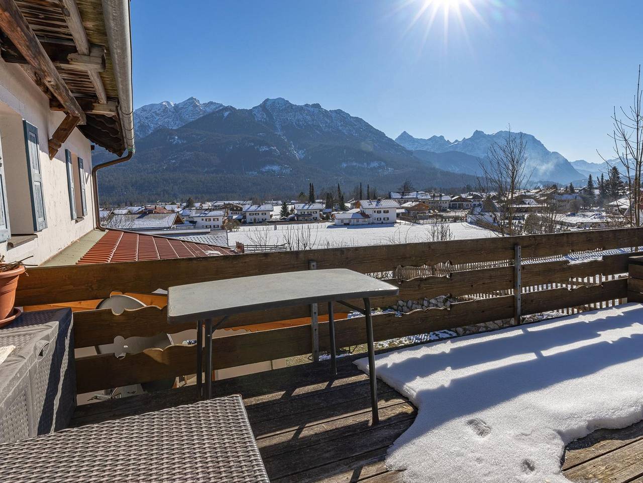 Ganze Ferienwohnung, Antonia, Haus - "Karwendel" Fewo, Wohn-Schlafraum, Du, Wc in Wallgau, Walchensee