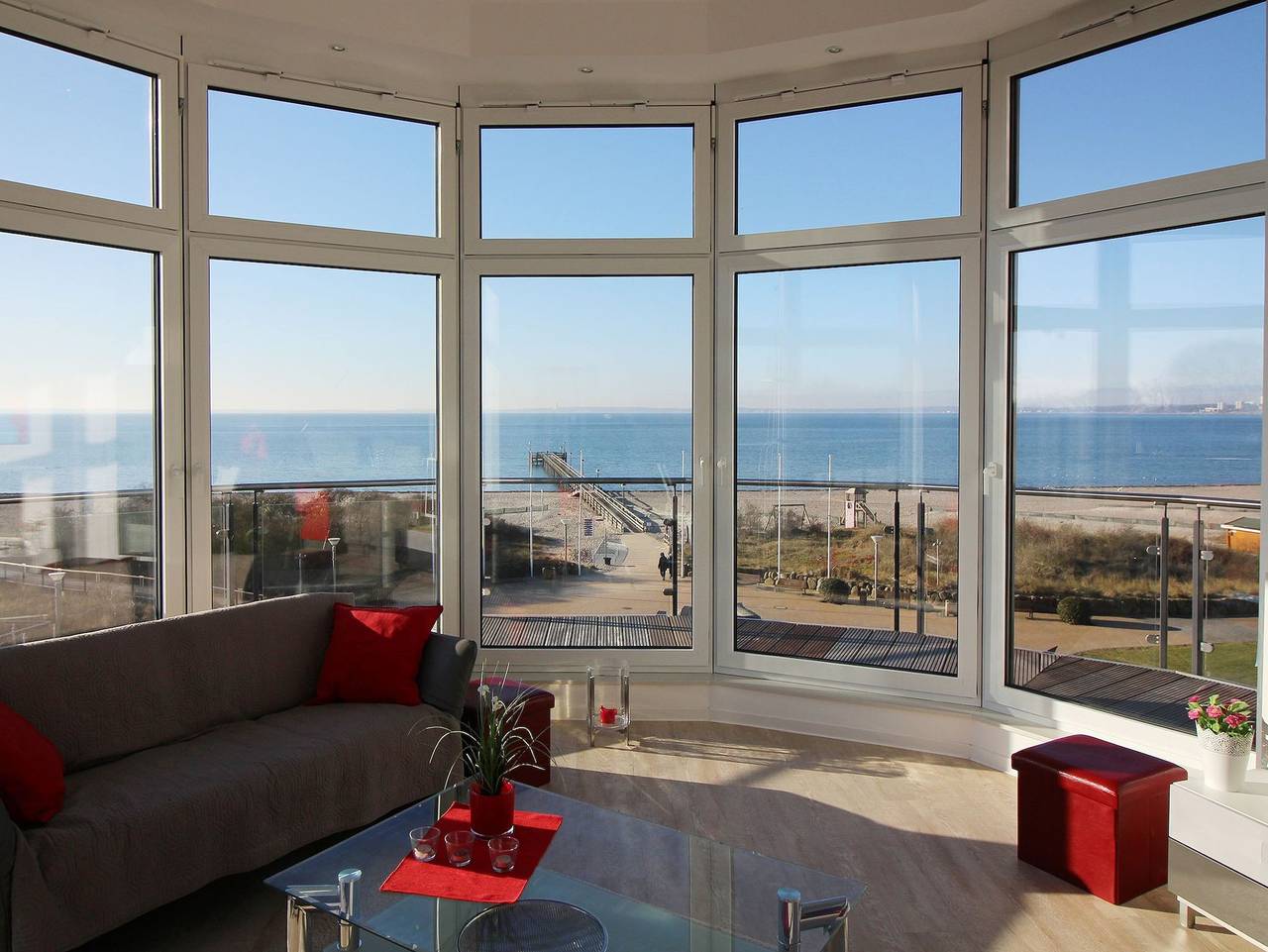 Ganze Ferienwohnung, Penthouse Meeresrauschen - Fewo Penthouse, 3 Zi., Seeblick in Südstrand Pelzerhaken, Ostholstein