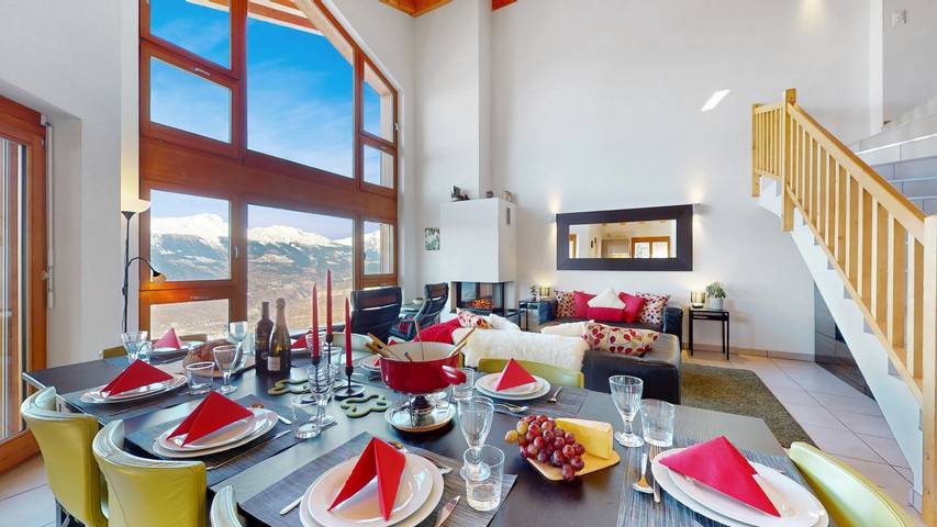 Ferienwohnung für 10 Personen, mit Balkon im Wallis - 4