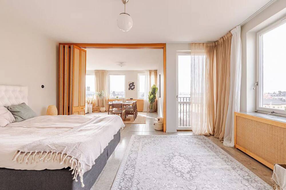 Ganze Wohnung, Spacious & Elegant: 180Sqm 5Br Apt • Iconic Östermalm View - Sleeps 10 in Östermalms stadsdelsområde, Stockholm