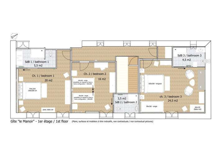 Gîte pour 12 personnes, avec terrasse et jardin ainsi que piscine et jacuzzi à Saint-Hélen - 4