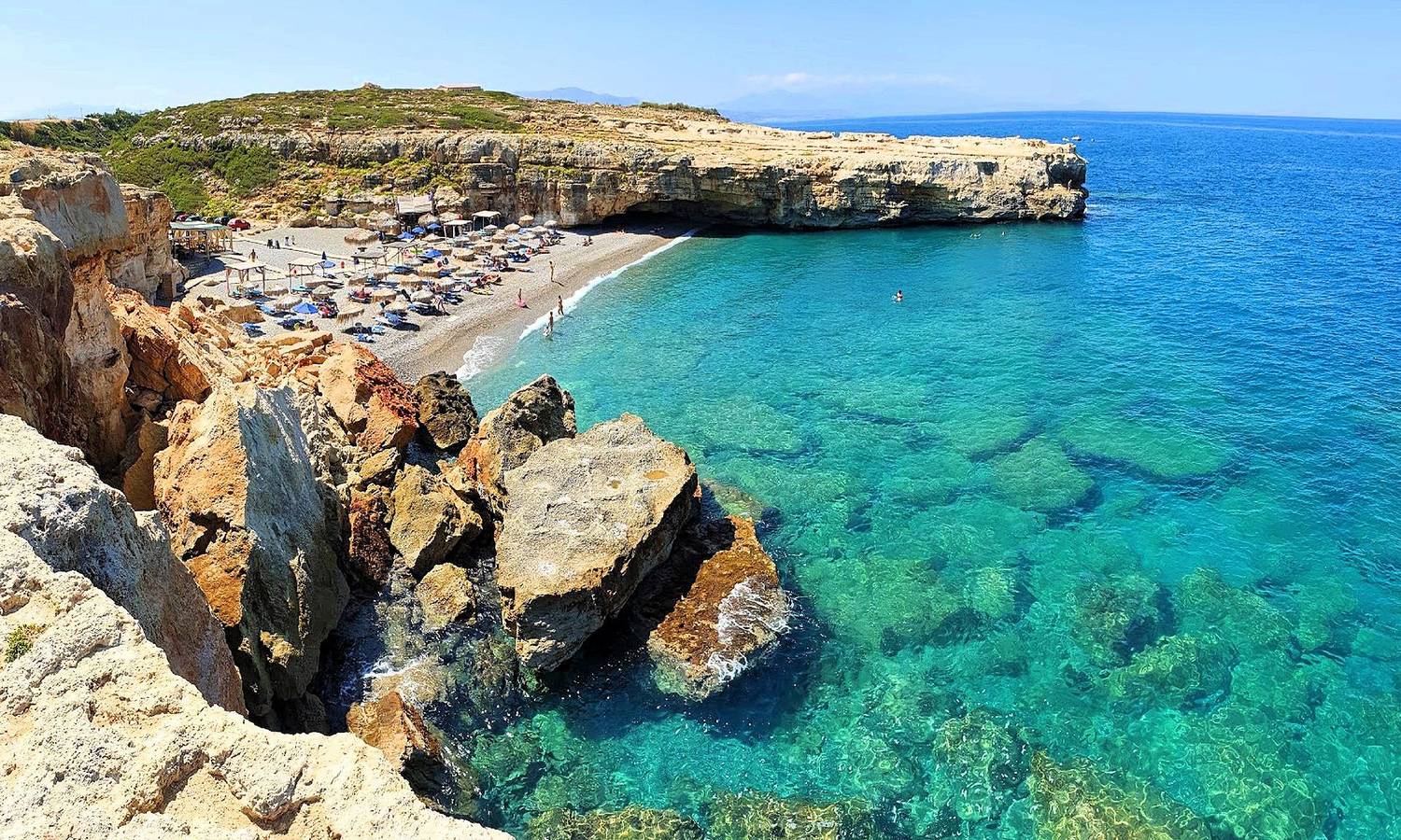 Ferienhaus in Kournas mit Privatem Pool in Skaleta, Rethymno und Umgebung