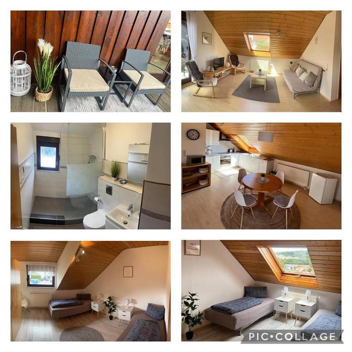 Ferienwohnung für 5 Personen, mit Balkon in Abtsteinach