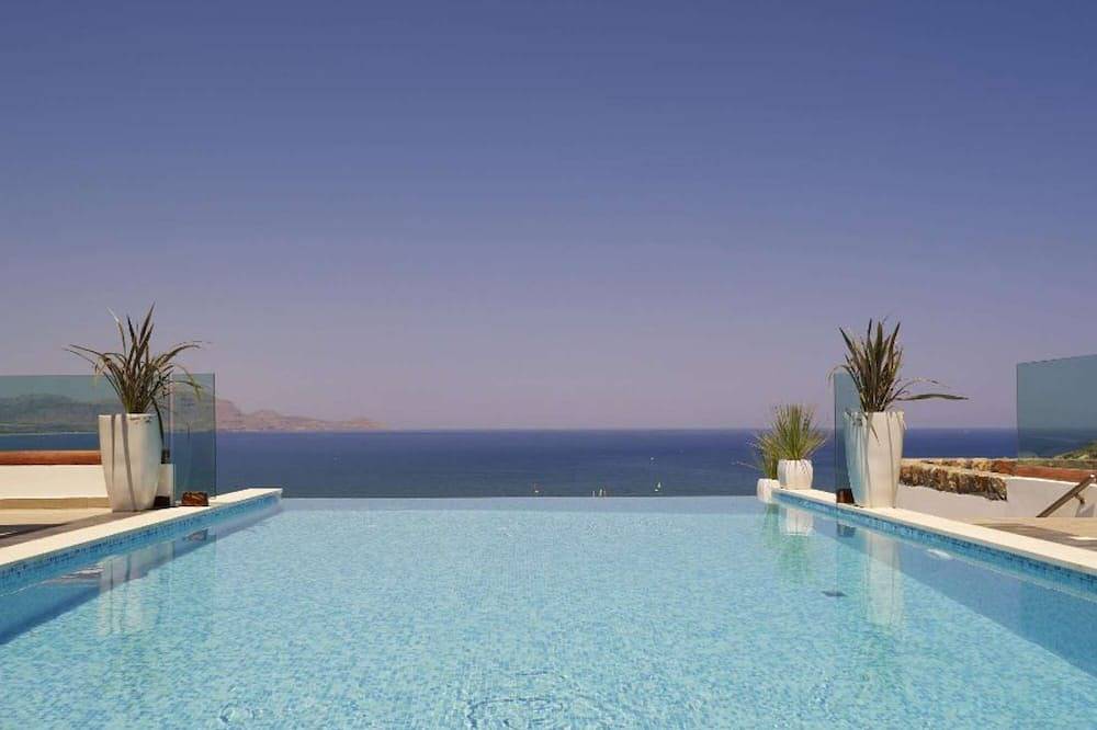 Luxusvilla Eos mit privatem beheiztem Infinity-Pool in Vlicha Strand, Rhodos