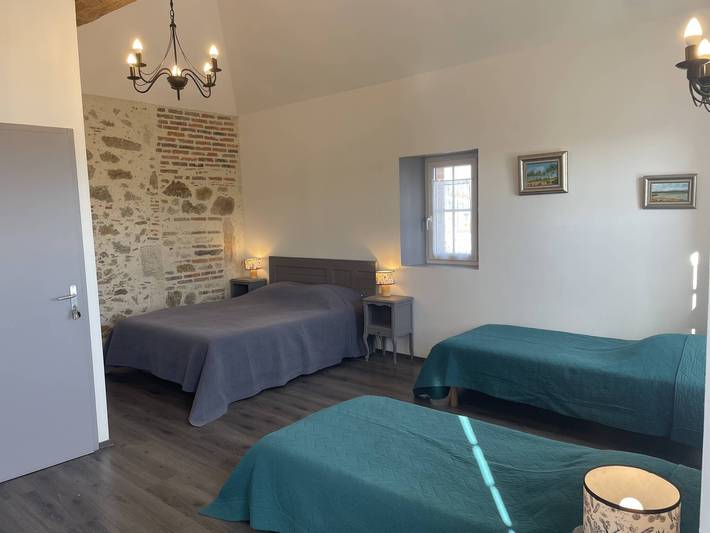 Chambre d’hôte pour 4 personnes, avec jardin, adapté aux familles en Vendée