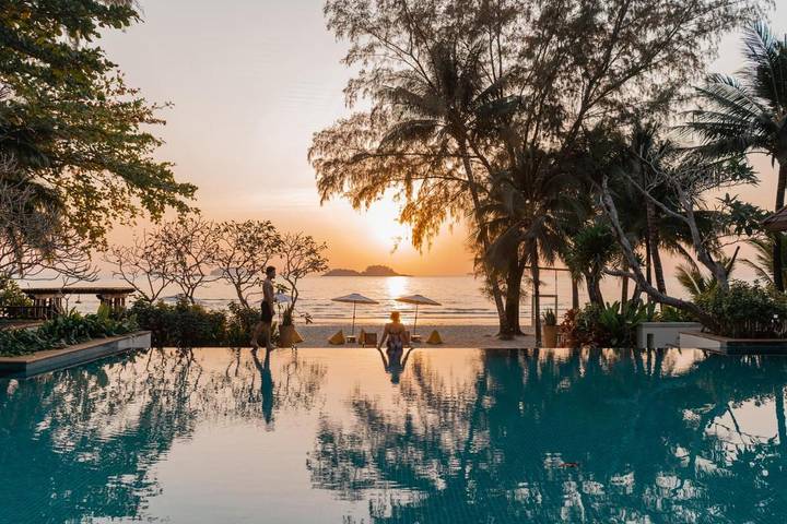 Station pour 3 personnes, avec bassin pour enfant et vue ainsi que jardin et piscine dans Koh Chang - 2
