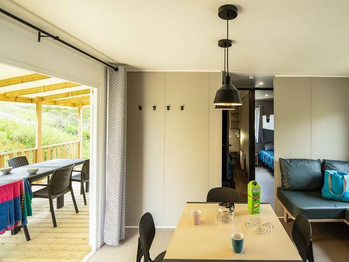 Mobil home pour 8 personnes, avec bassin pour enfant et piscine à Saint-Lô-d'Ourville - 3