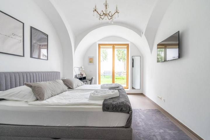 Appartement de vacances pour 3 personnes, avec vue et jardin
