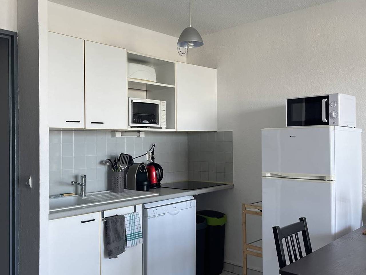 Appartement entier, Appartement 2P+Cabine climatisé avec Parking à Argelès, vue Mer in Côte Vermeille, Argelès-sur-Mer