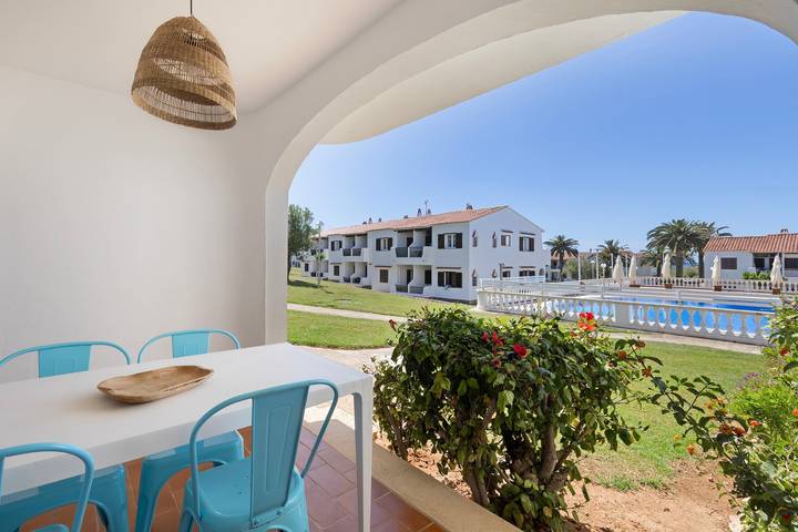 Apartment for 4 people, with Balcony and Garden as well as Children pool