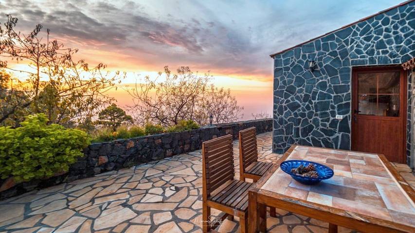Ferienhaus für 4 Personen, mit Terrasse und Ausblick in Garafía