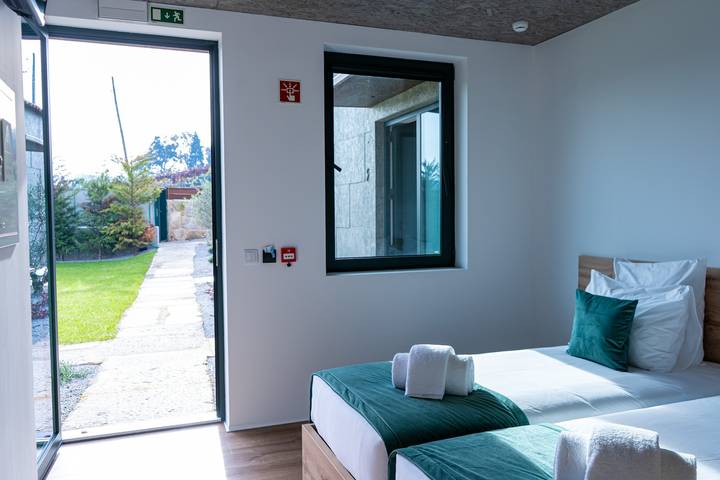 Apartamento para 2 personas, con piscina para niños y jardín en Braga