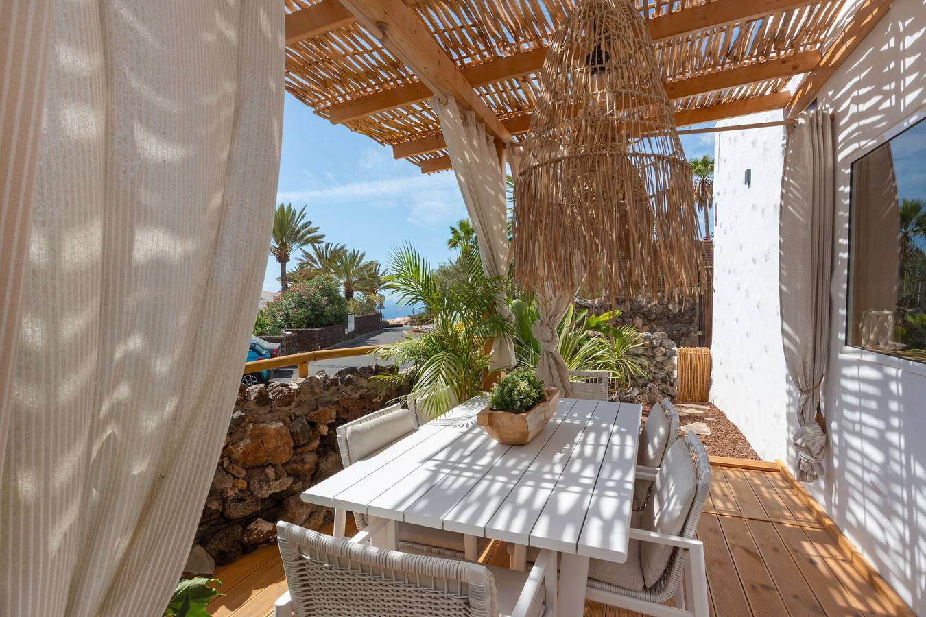 Maison de vacances 'Oceania B' avec vue sur la mer, Wi-Fi et climatisation in Chayofa, Arona