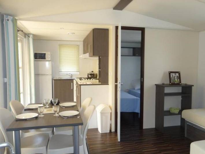 Mobil home pour 6 personnes, avec sauna et bassin pour enfant à Saint-Michel-Escalus - 4