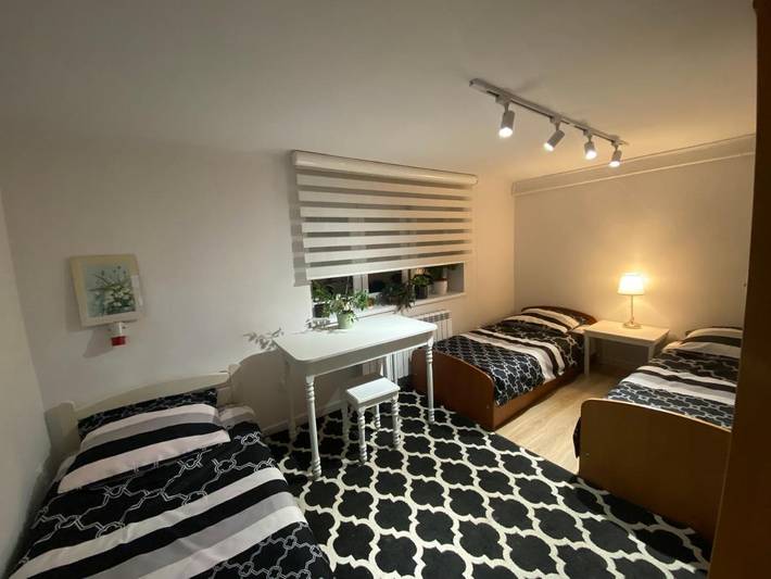 Apartament wakacyjny dla 3 osób, z Balkon i Taras oraz Ogród i Widok w Ząbki