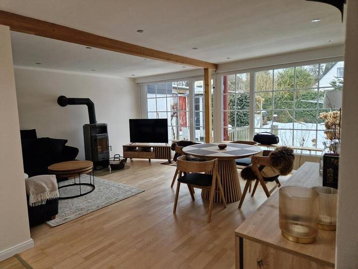 Ferienhaus für 4 Personen, mit Terrasse und Garten sowie Ausblick in Handewitt