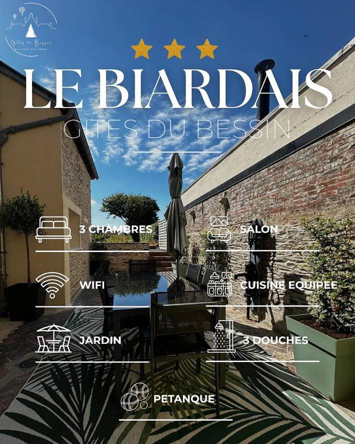 Maison de vacances pour 6 personnes, avec Terrasse et Jardin à Balleroy
