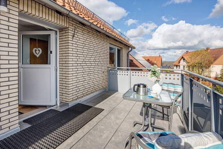 Ferienwohnung für 2 Personen, mit Balkon und Garten
