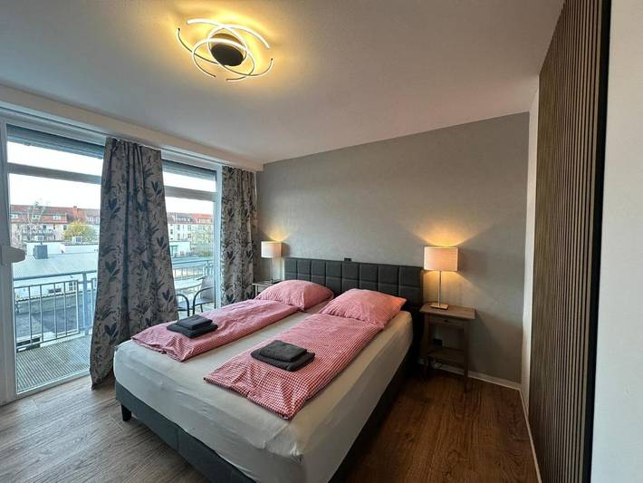 BnB für 2 Personen, mit Ausblick und Balkon, mit Haustier in Rostock - 3