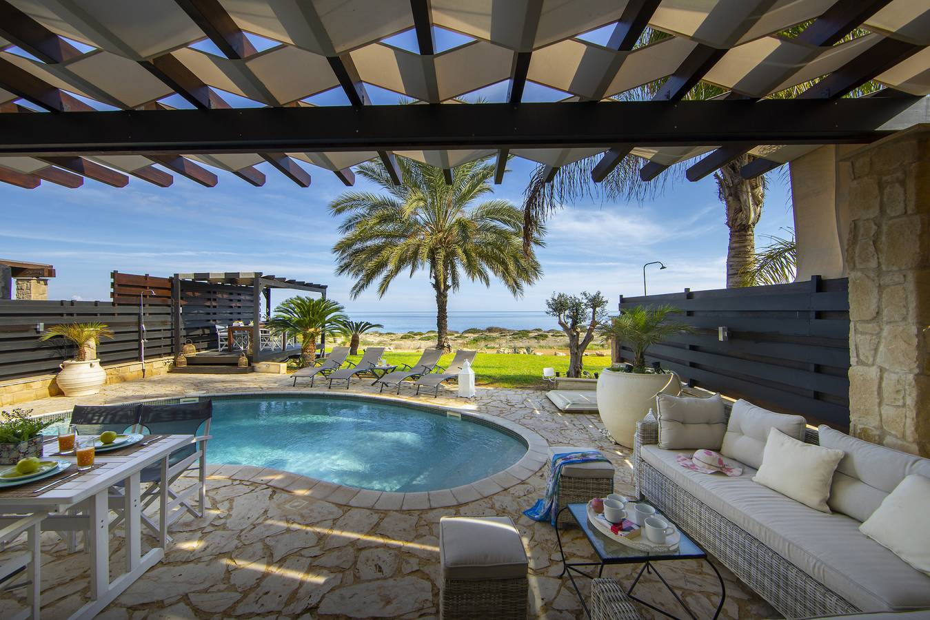 El Greco Seafront Villa in Protaras, South Cyprus